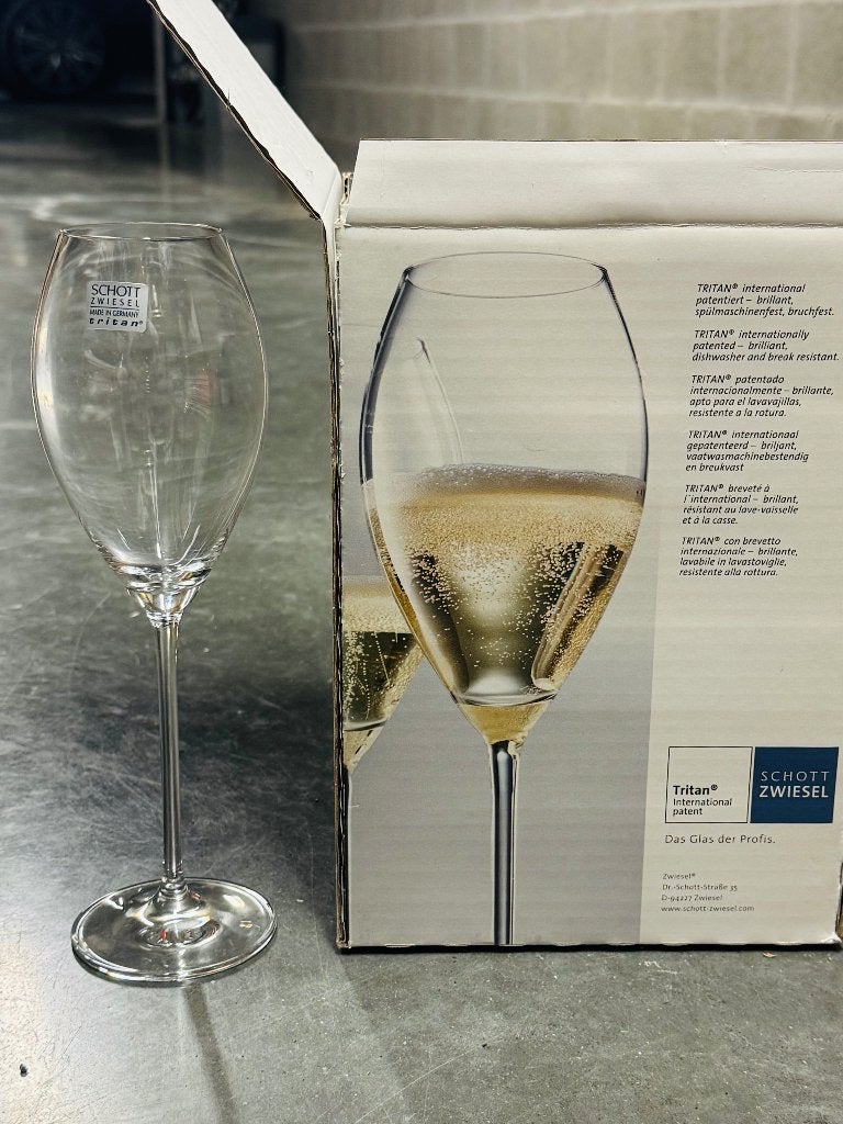 Champagneglazen 12 Schott Zwiesel, Ophalen of Verzenden, Zo goed als nieuw, Overige typen