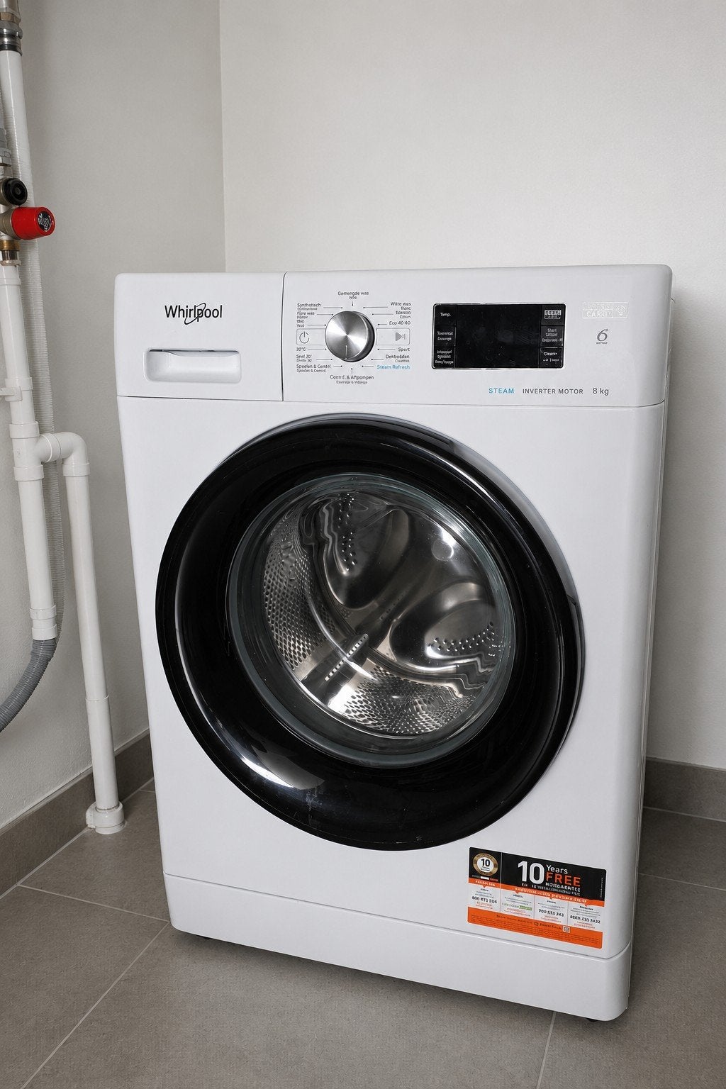 Whirlpool Wasmachine 8kg  Inverter Motor  Stoomfunctie, Elektronische apparatuur, Wasmachines, 8 tot 10 kg, Ophalen, Zo goed als nieuw