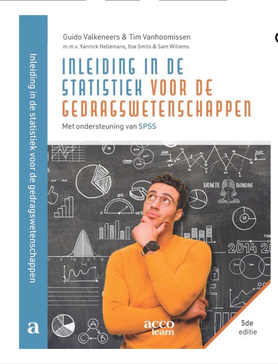 Inleiding in de statistiek voor de gedragswetenschappen, Boeken, Verzenden, Zo goed als nieuw