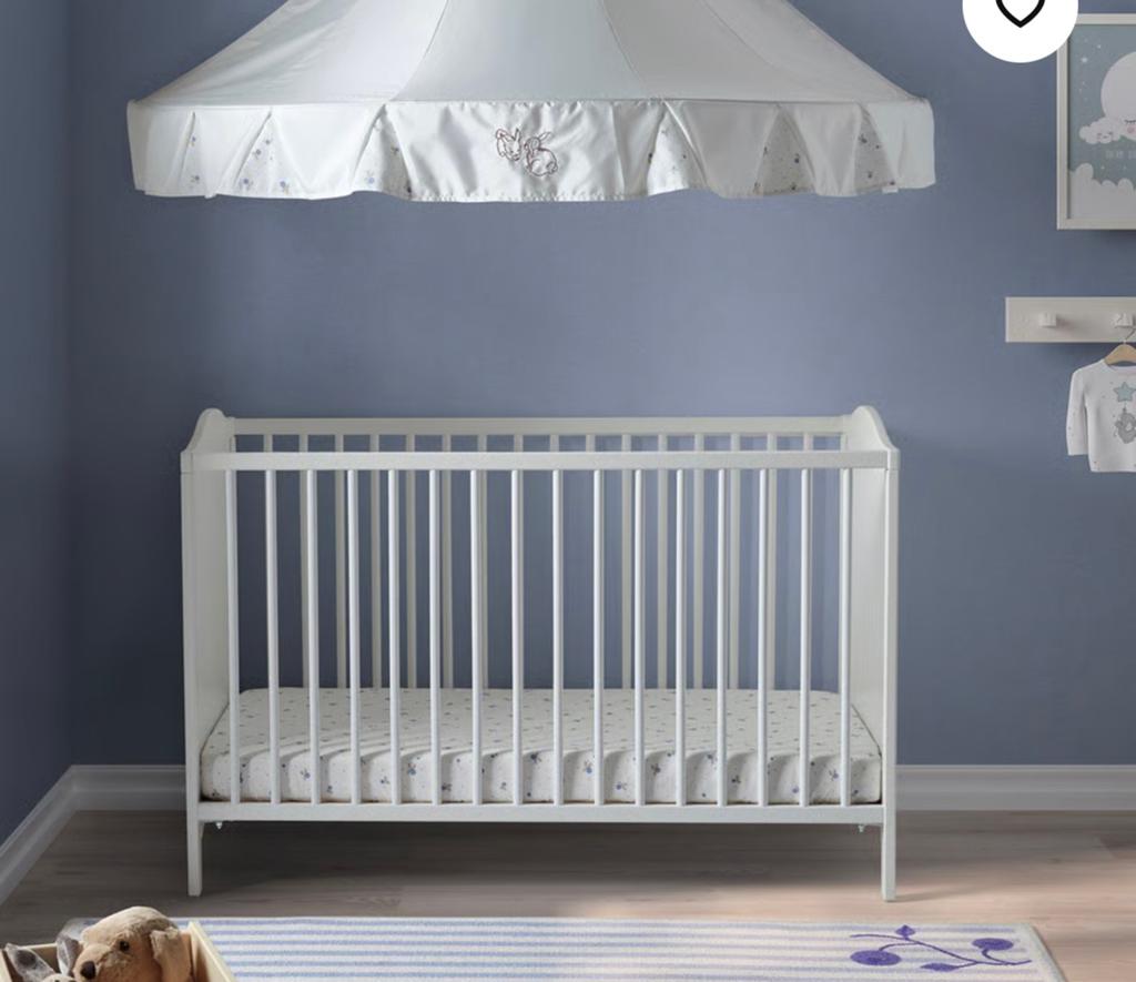 Nieuw! Kinderbedje ikea smagora wit, Enlèvement, Neuf, Moins de 140 cm, Moins de 70 cm