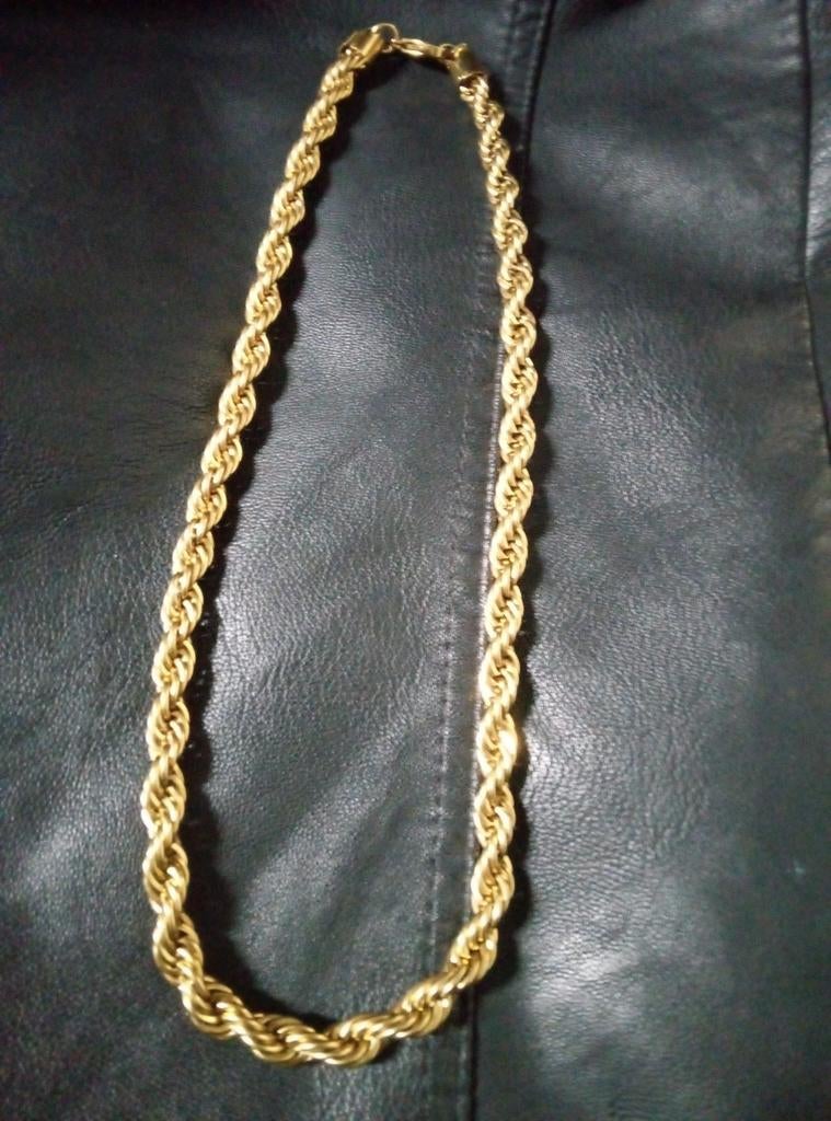 18k gouden halsketting,  beste kwaliteit "gold filled", Ophalen of Verzenden
