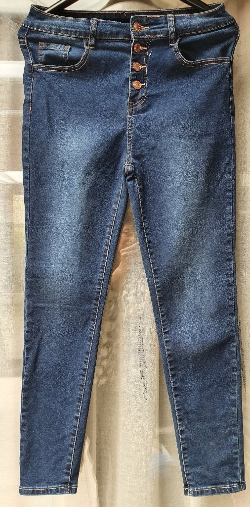 Jeans van Shein maat S/M, Kleding | Dames, Spijkerbroeken en Jeans, Blauw, Ophalen of Verzenden, Zo goed als nieuw, W28 - W29 (confectie 36)
