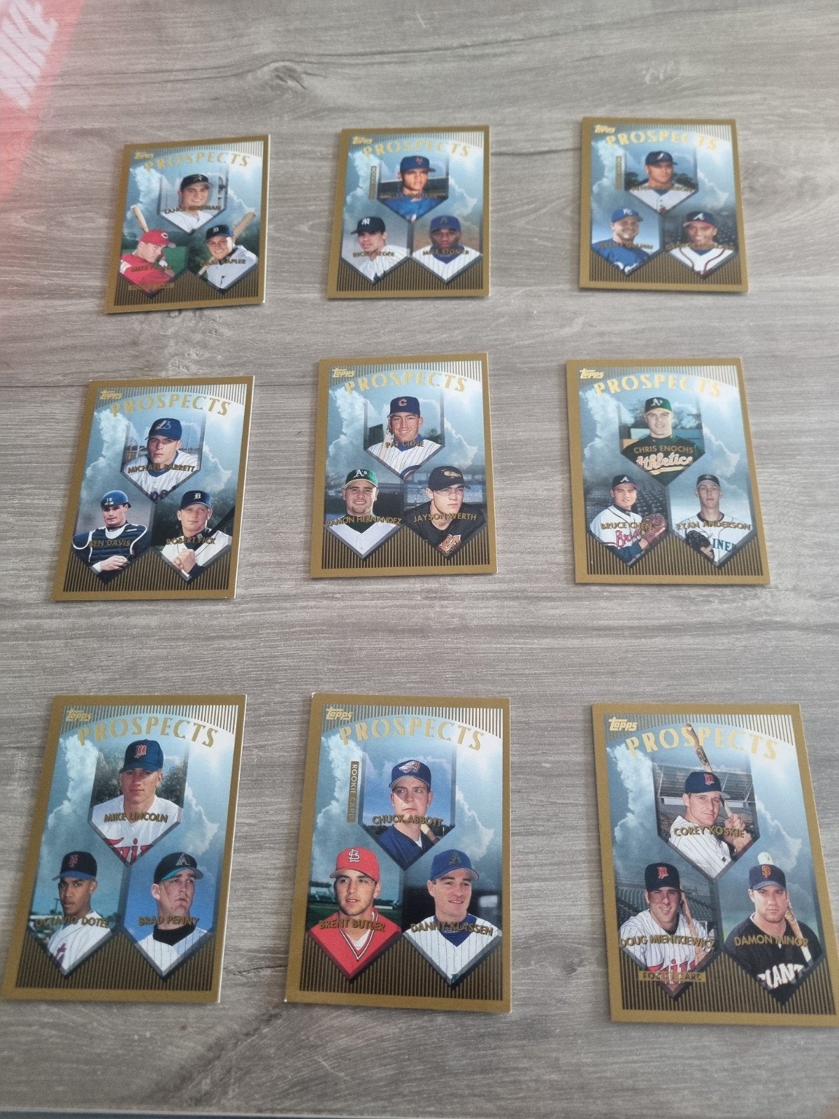 Les meilleurs espoirs de baseball pour 1999, Enlèvement ou Envoi, Utilisé, Plusieurs images