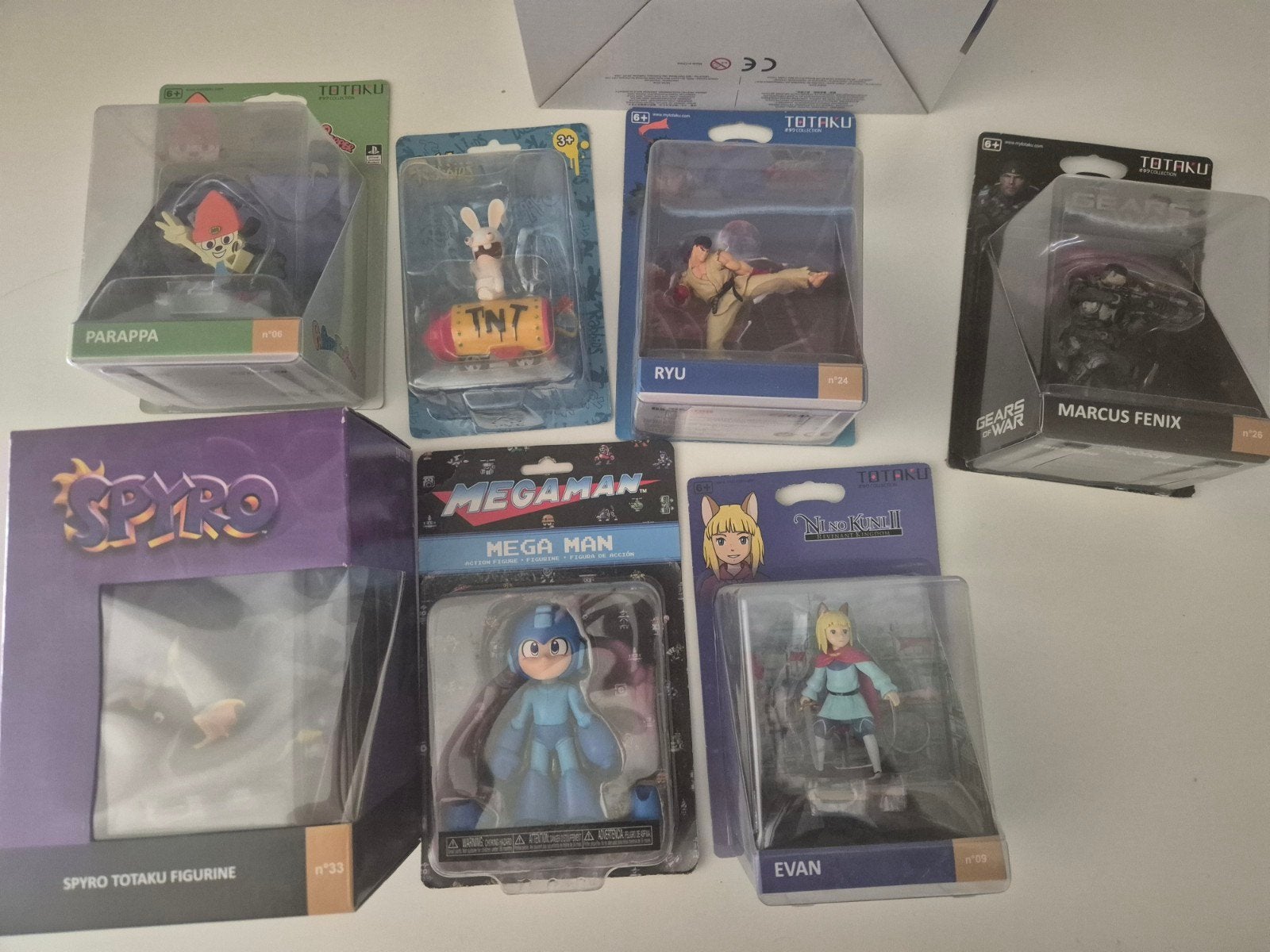 Figurines du lot : Totaku Spryro, Mega Man, Street Fighter,, Enlèvement