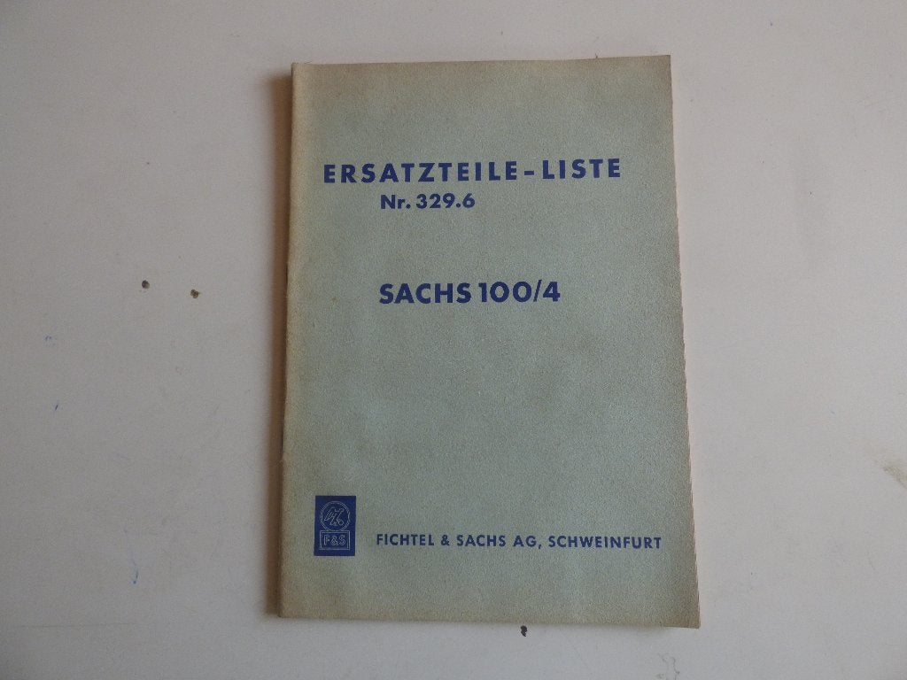 LISTE DES PIÈCES SACHS 100/4 329.6, Motos, Enlèvement ou Envoi