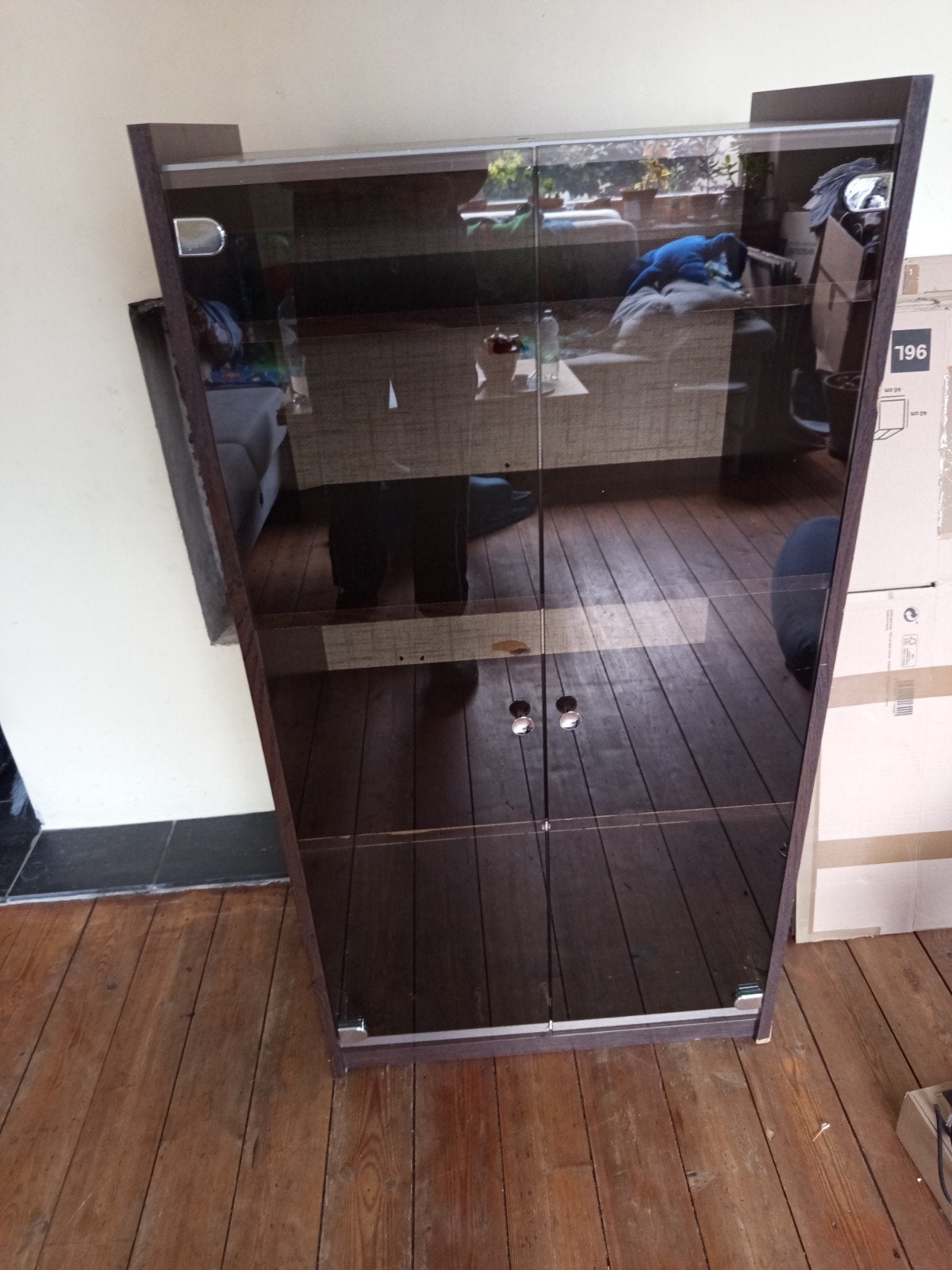 armoire vitrine fumée, Maison & Meubles, Enlèvement, Utilisé