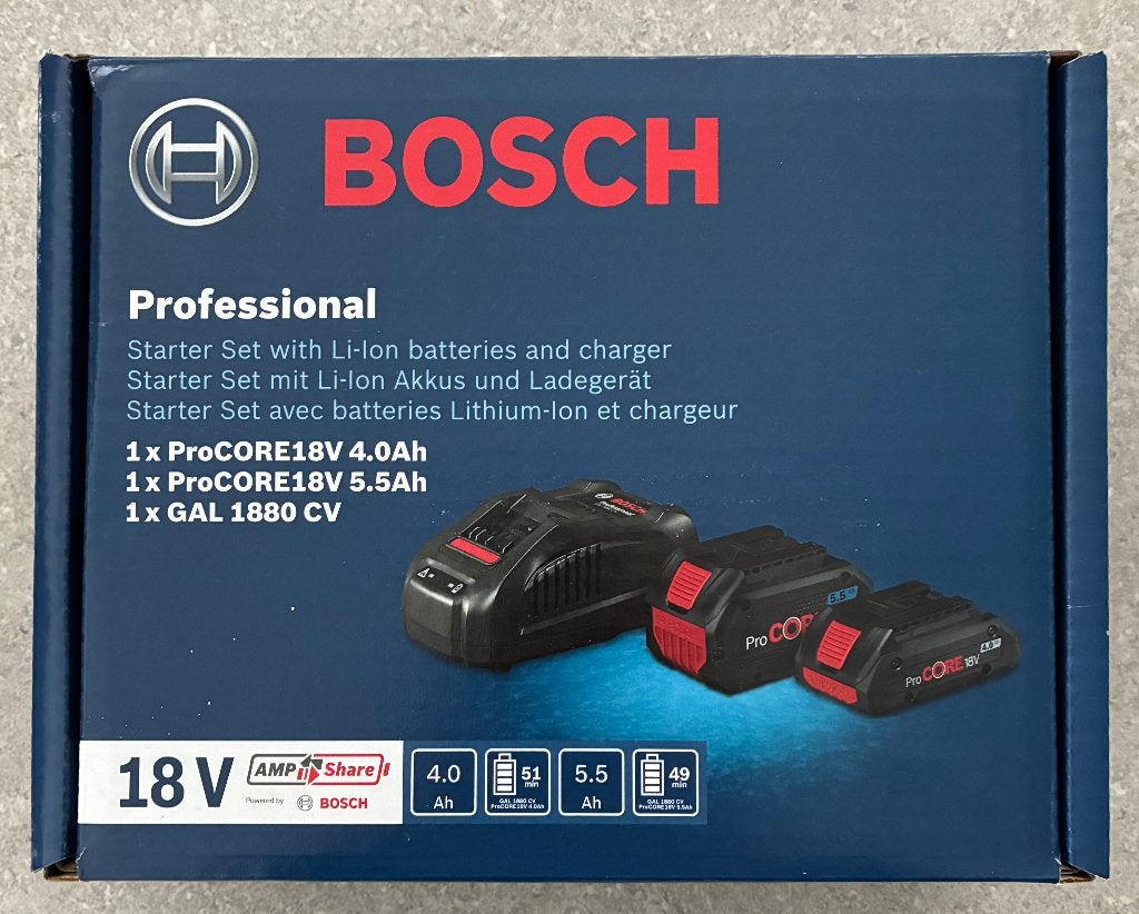 Bosch Professional Procore accus + chargeur, Neuf