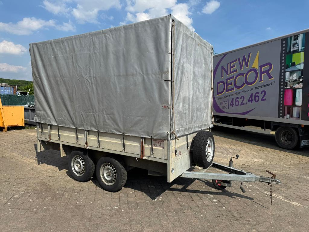 aanhanger 750 met dubbel wiel en huif, Auto diversen, Aanhangers en Bagagewagens, Ophalen of Verzenden, Gebruikt