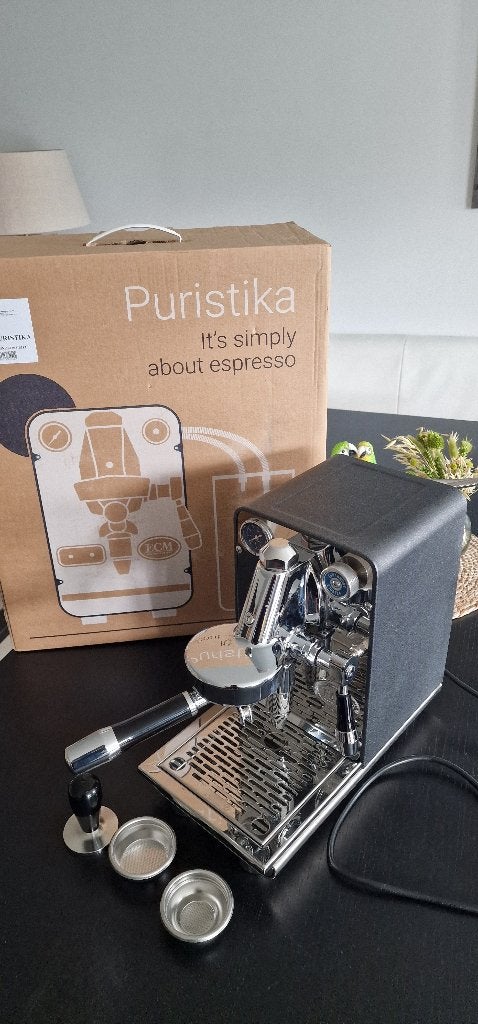 ECM Puristika PID Espresso machine E61, Ophalen, Espresso apparaat, Nieuw, Gemalen koffie