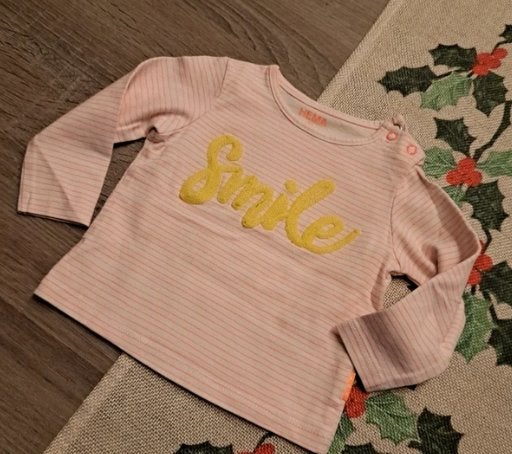 Hema gestreepte longsleeve Smile - 56, Enfants & Bébés, Vêtements de bébé | Taille 56, Enlèvement ou Envoi, Comme neuf, Hema, Chemisette ou Manches longues