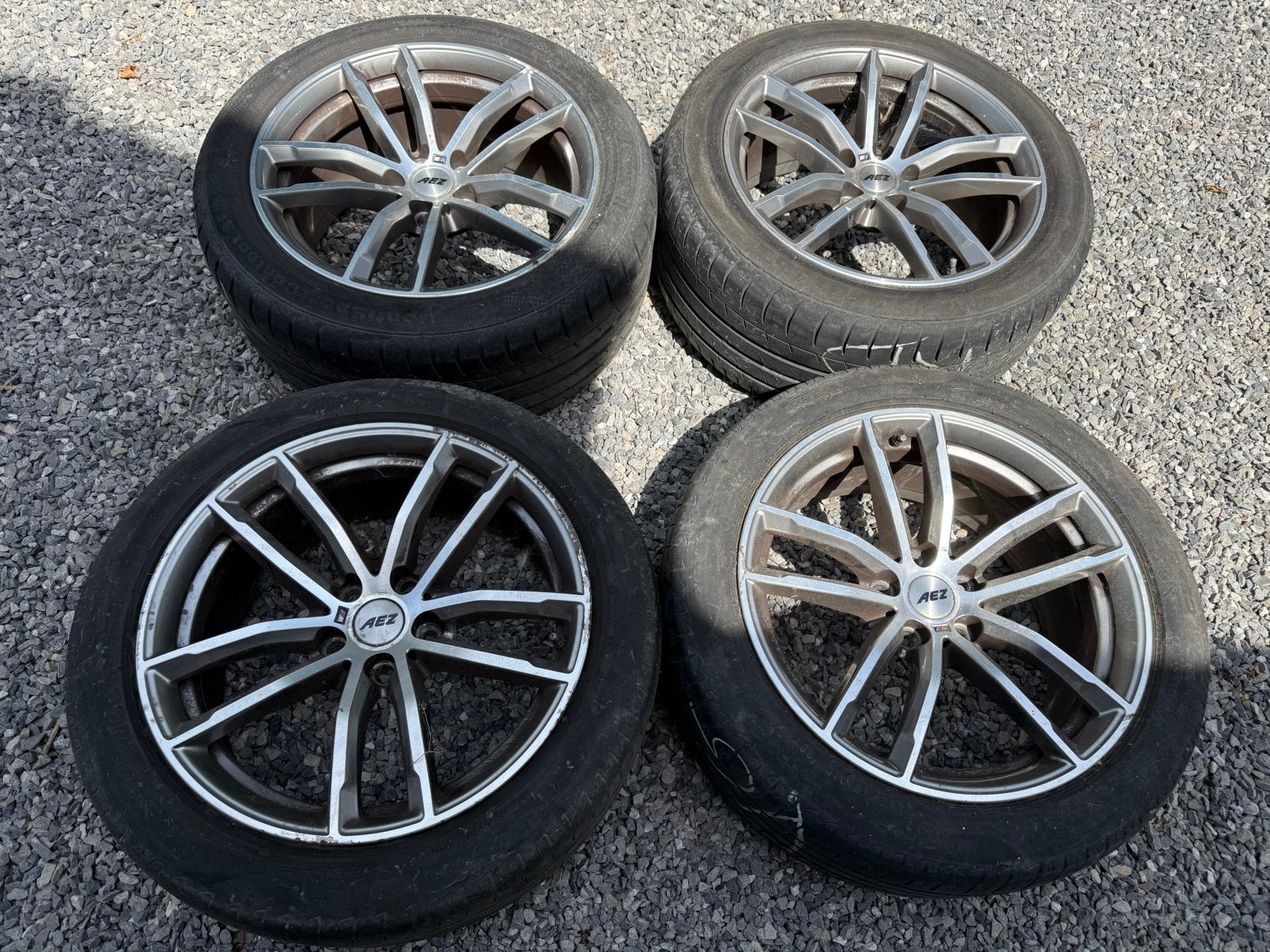 Ventes de 4 pneus et jantes, Autos : Pièces & Accessoires, Pneus et Jantes, Véhicule de tourisme, 18 pouces, Enlèvement