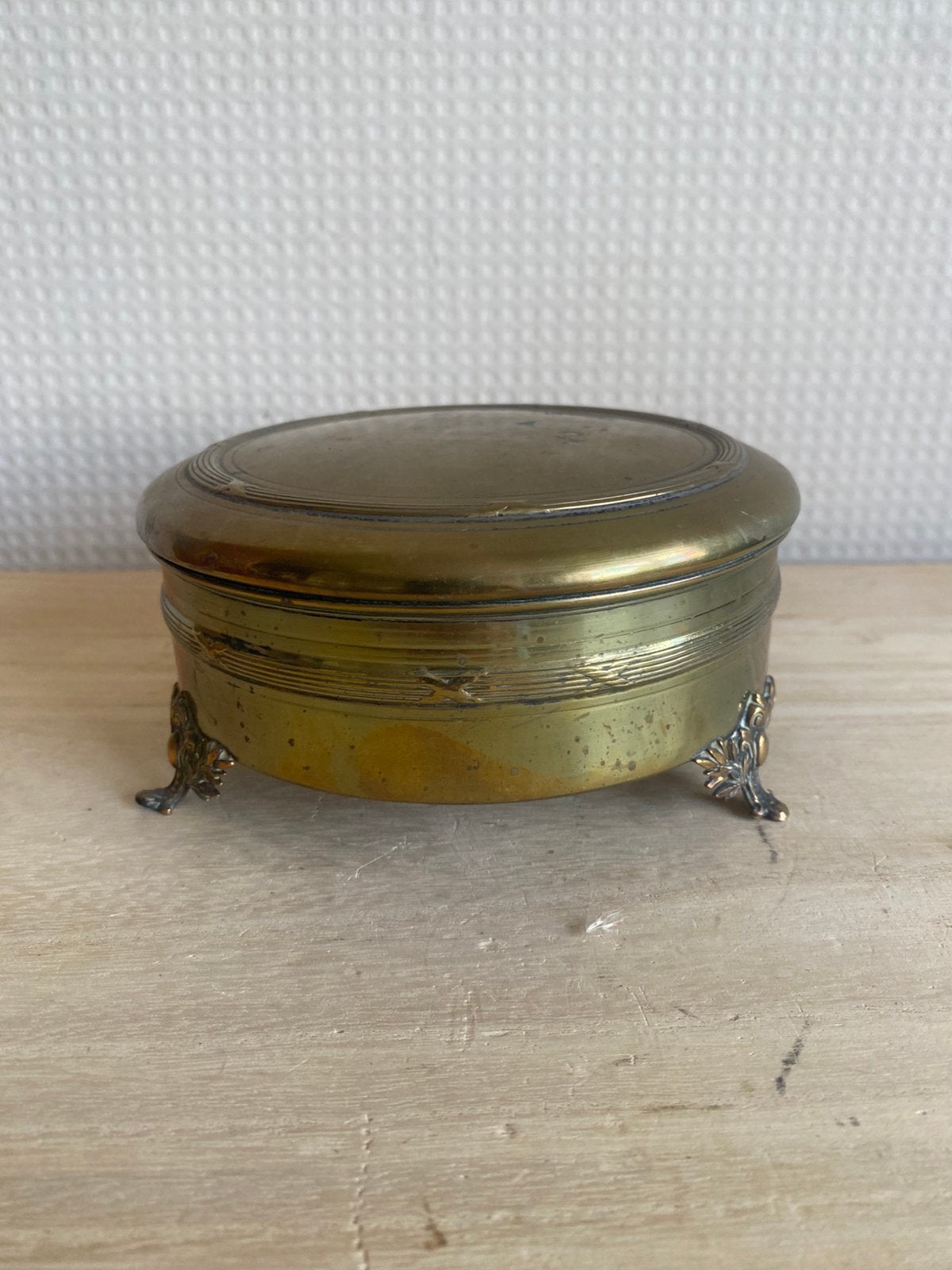 Boîte à bijoux ancienne en cuivre, Enlèvement ou Envoi, Cuivre