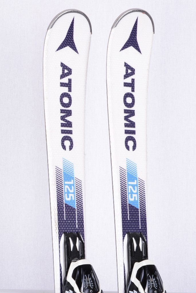125 cm ski's ATOMIC ETL, white, piste rocker + Atomic L10, Sport en Fitness, Gebruikt, Verzenden, 100 tot 140 cm, Carve