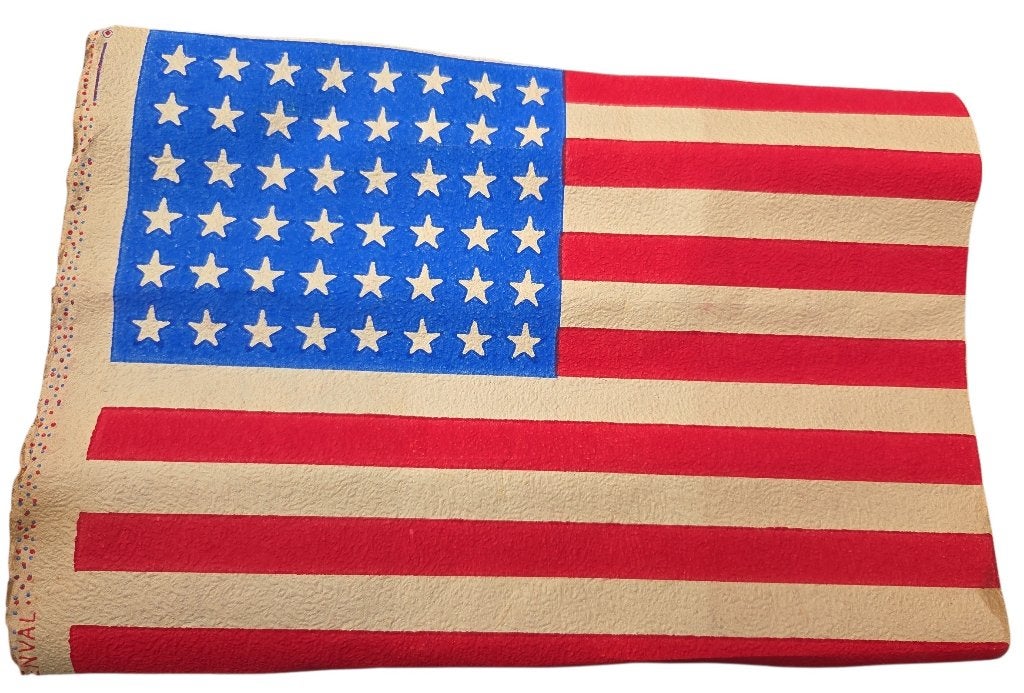 belgische/amerikaanse ww2  papieren vlaggetje, Verzamelen, Ophalen of Verzenden
