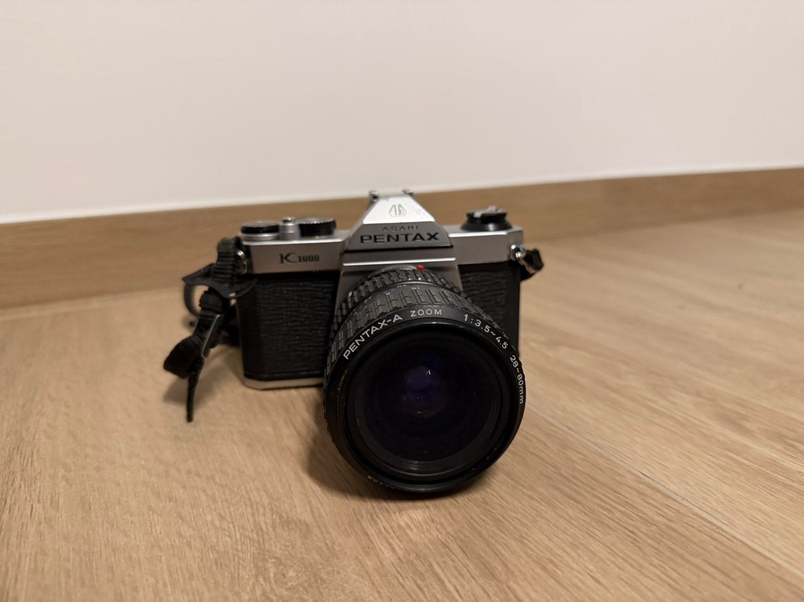 Pentax K1000 met Pentax A 28-80mm lens, Ophalen of Verzenden, Gebruikt, Spiegelreflex, Pentax