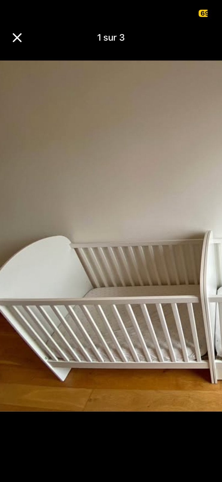 Lit bebe IKEA, Enfants & Bébés, Chambre d'enfant | Lits, Enlèvement ou Envoi, Comme neuf