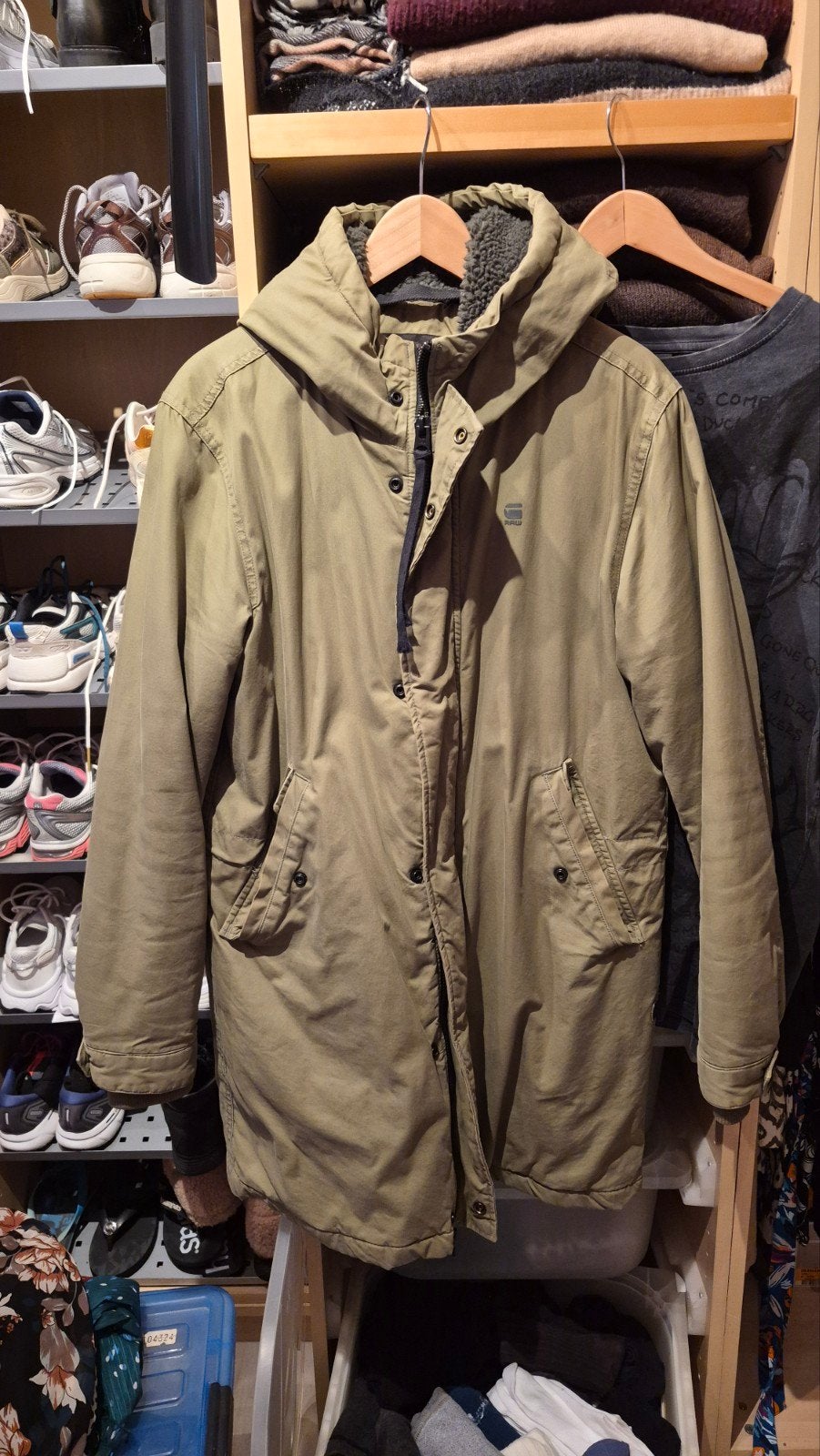 G-Star Raw Street Sherpa Hood parka, Ophalen, Zo goed als nieuw, Maat 36 (S), G-star raw