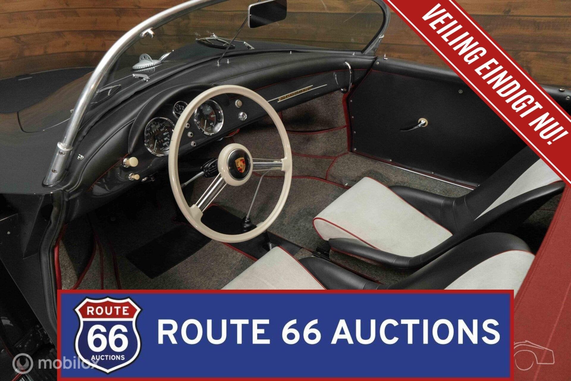 Porsche 356 Pre-A Speedster | 1955 | Route 66 Auctions, Achat, Entreprise, Boîte manuelle, Autre carrosserie