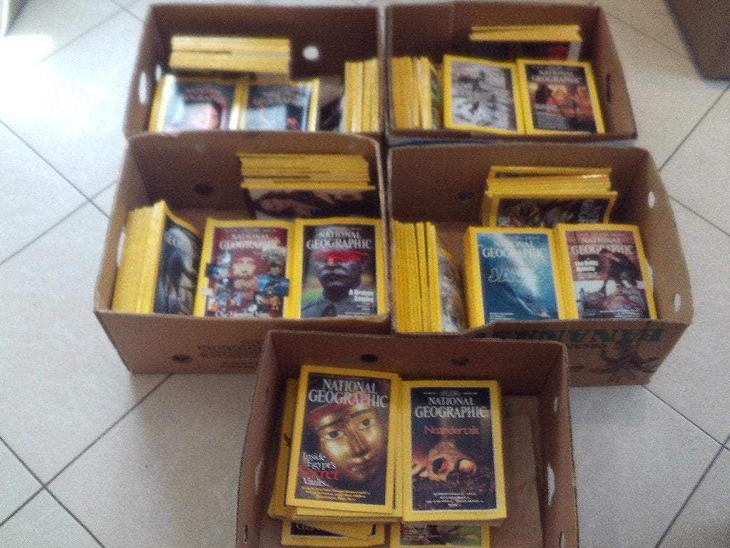 227 Magazines - National Geographic van 1981 tot 2004, Ophalen, Zo goed als nieuw, Wetenschap en Natuur