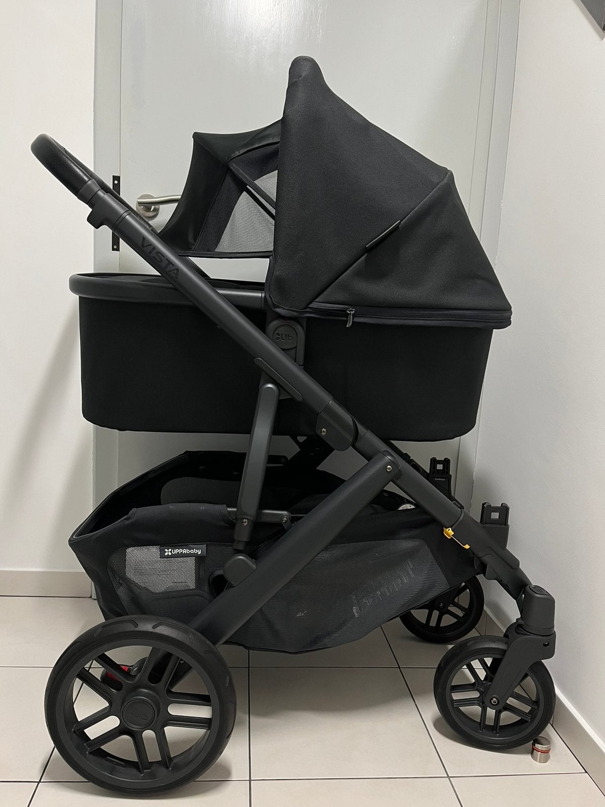 Poussette double Uppavista V2   Proche du Neuf, Enfants & Bébés, Enlèvement, Comme neuf, Poussette