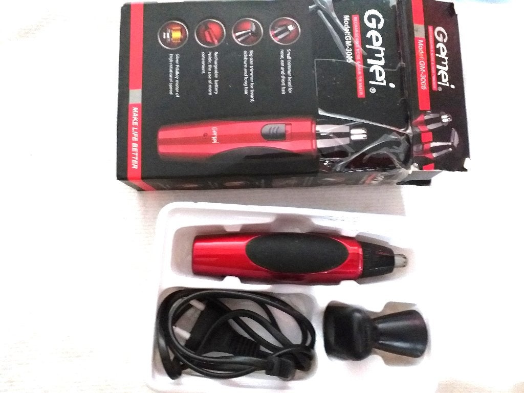 Gemei GM-3005 2in1 rode grasmaaier (TC-45), Ophalen of Verzenden, Zo goed als nieuw, Gehele gezicht