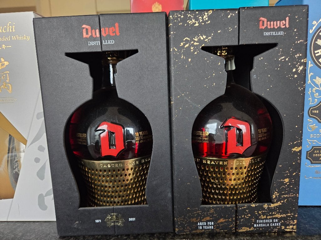 Duvel Distilled Collectors Item 2021 & 2023, Enlèvement, Neuf, Bouteille(s), Duvel