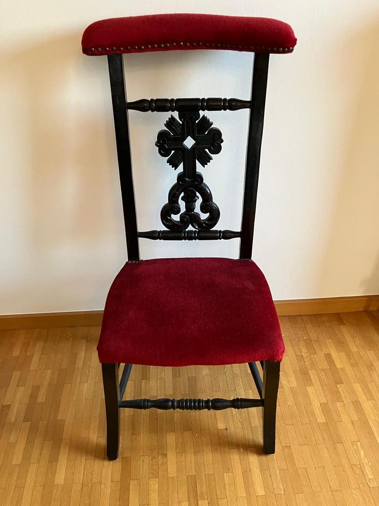 Chaise d'église - 1950, -, Antiquités & Art, Antiquités | Meubles | Chaises & Canapés, Enlèvement