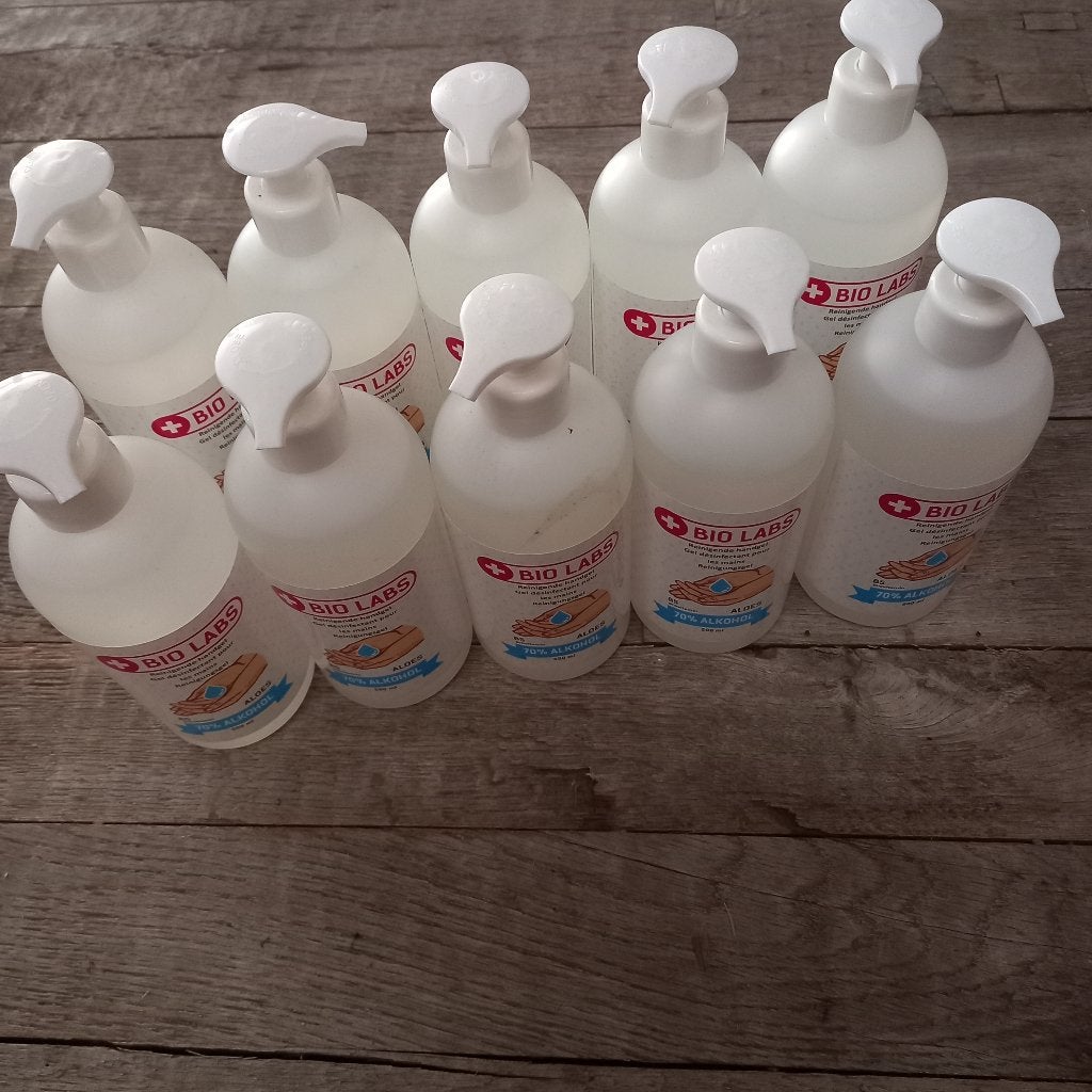 Gel nettoyant désinfectant pour les mains (alcol 70%) 500 ml, Enlèvement, Comme neuf