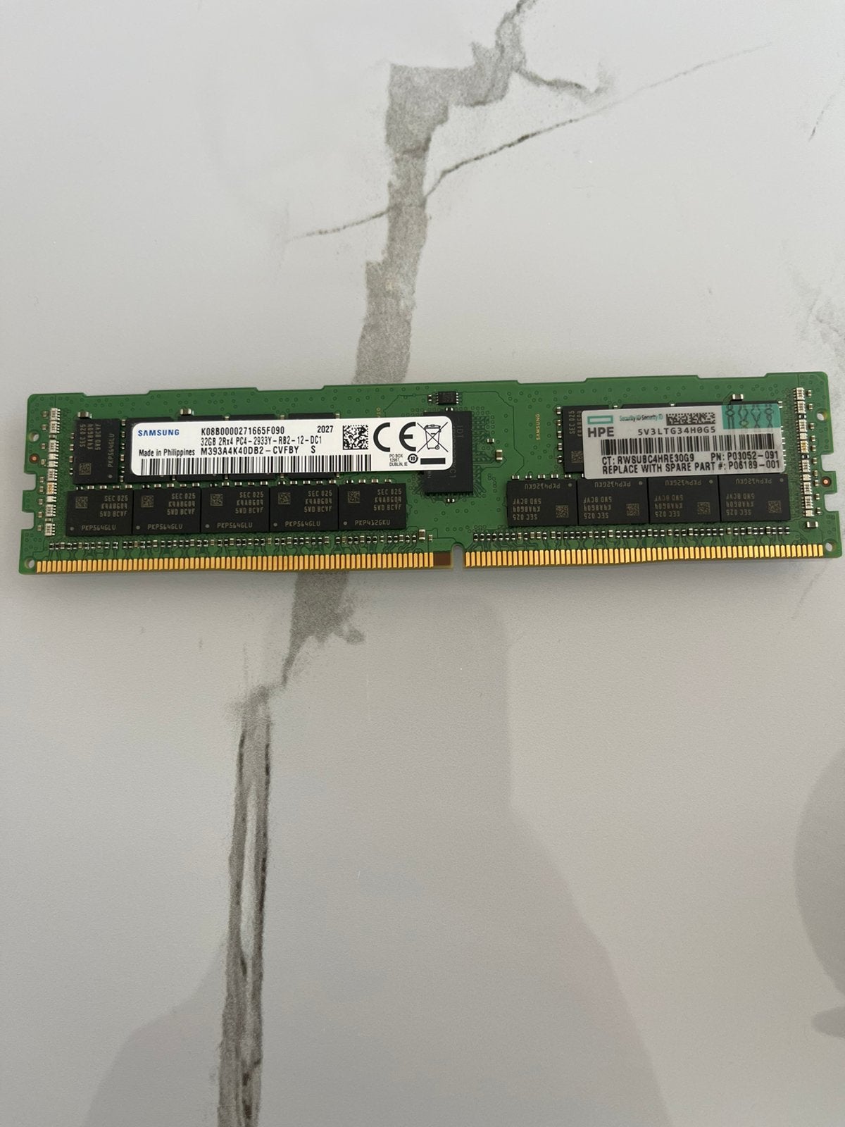 DDR 4 server ram 32 gb 2933 mhz, Informatique & Logiciels, Mémoire RAM, 32 GB, DDR, Enlèvement, Serveur