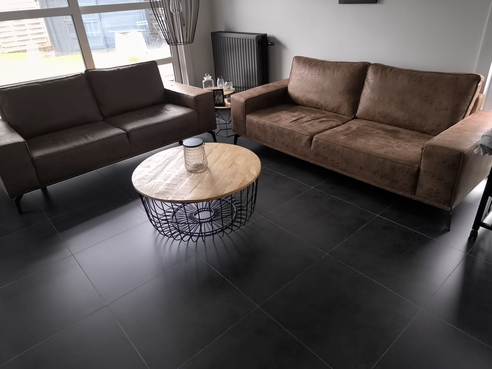 Mooie salon te koop van ‘26, Enlèvement, Comme neuf, Cuir