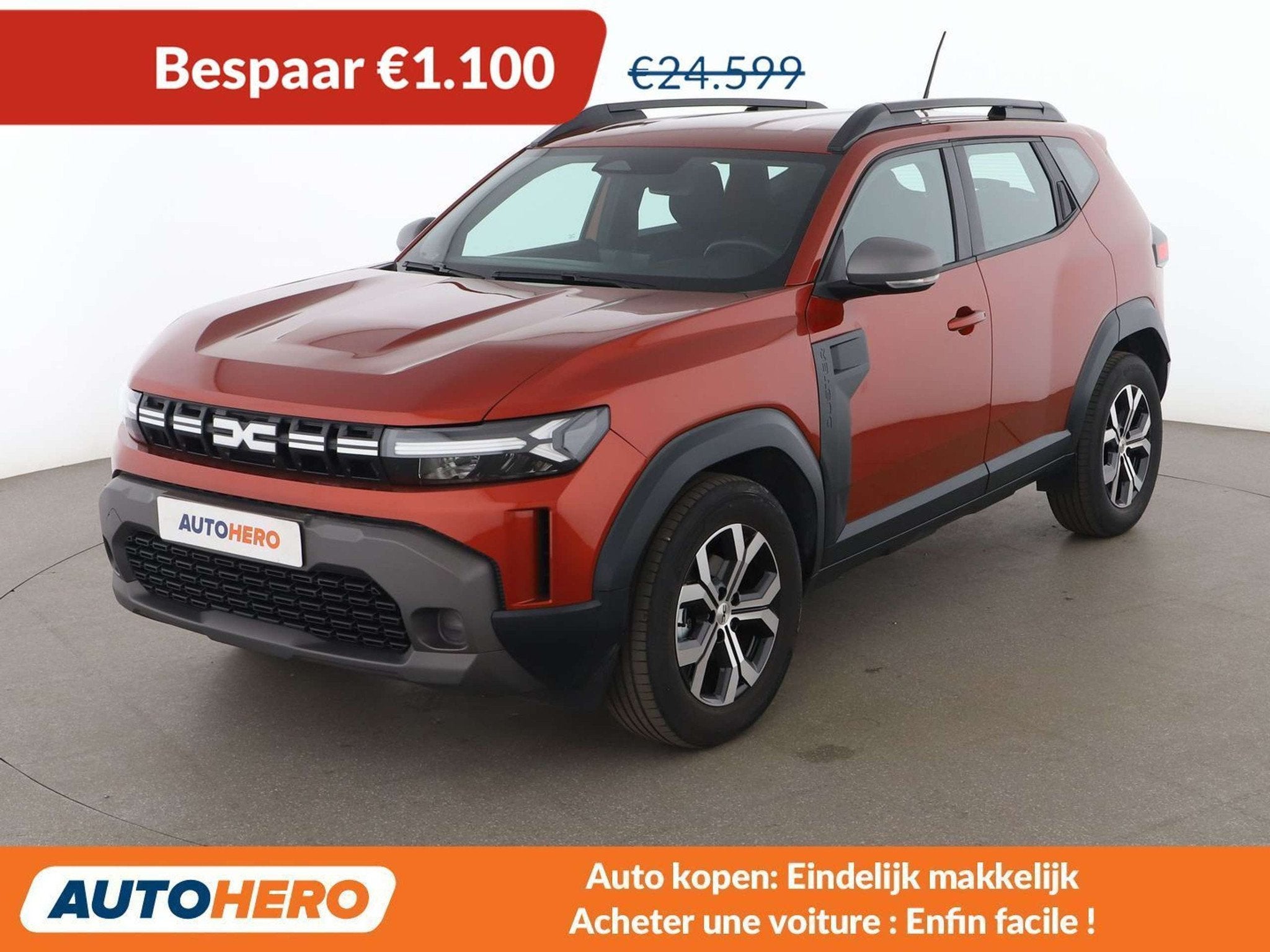 Renault DUSTER 1.6 Hybrid Expression (bj 2025, automaat), Auto's, Renault, Stof, Gebruikt, Bruin, https://public.car-pass.be/vhr/caeb413a-36bb-446c-ac3e-d4f91266c624