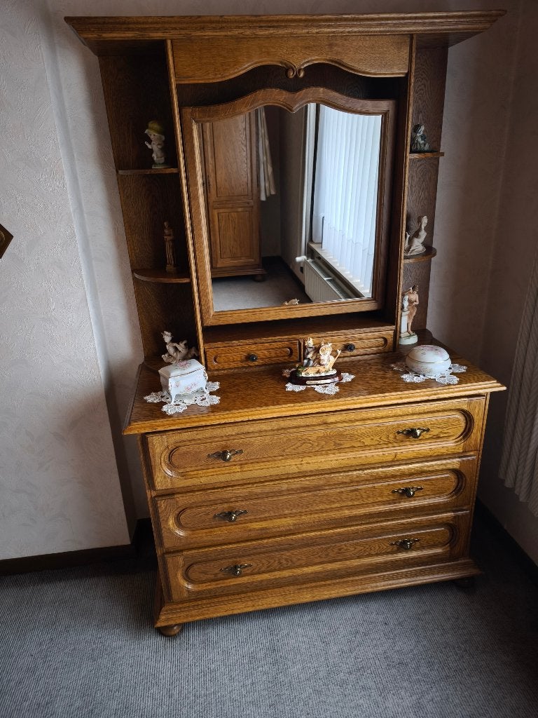 Commode met spiegel, Antiek en Kunst, Ophalen