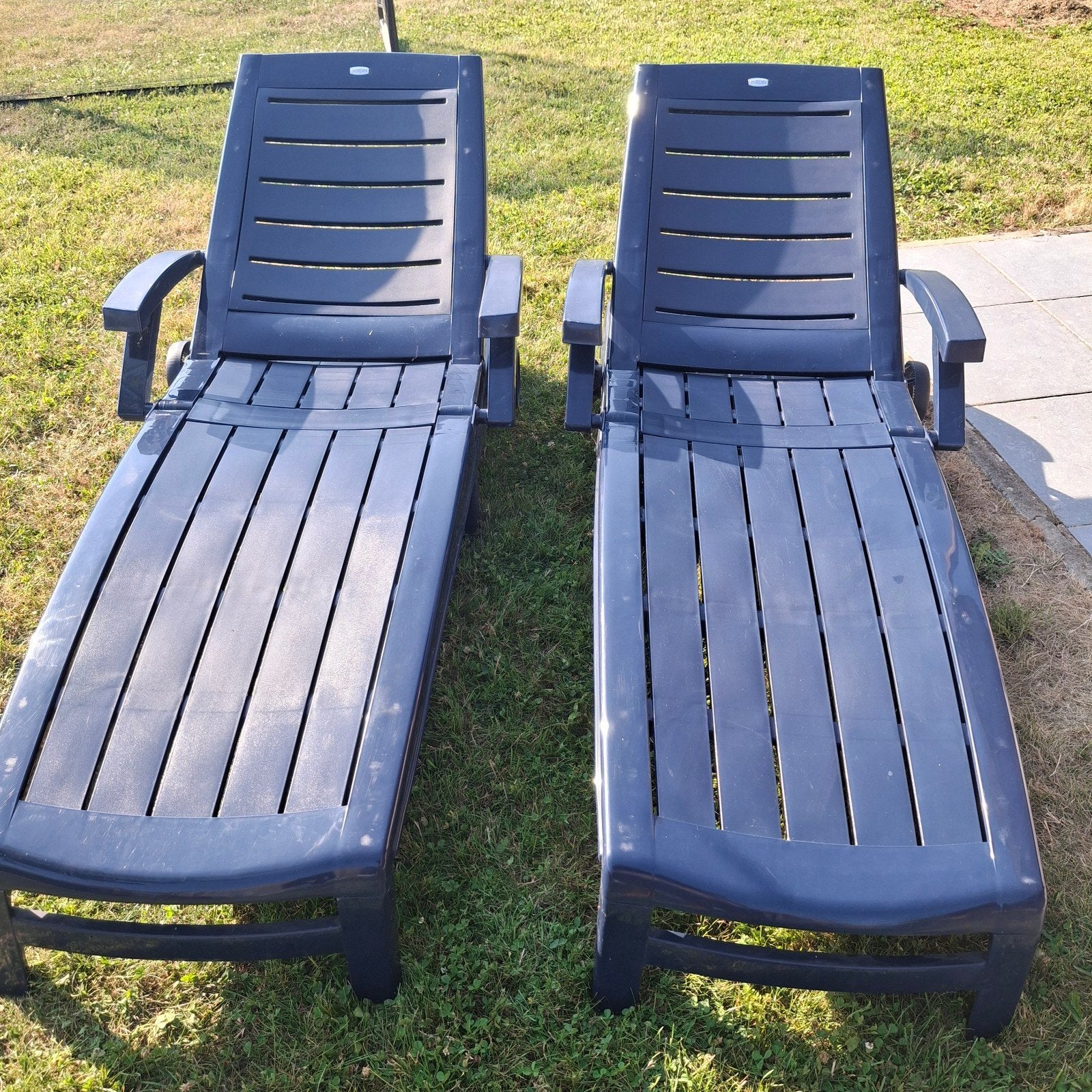 Set van 2 ligbedden, Tuin en Terras, Ligbedden, Verstelbaar, Ophalen