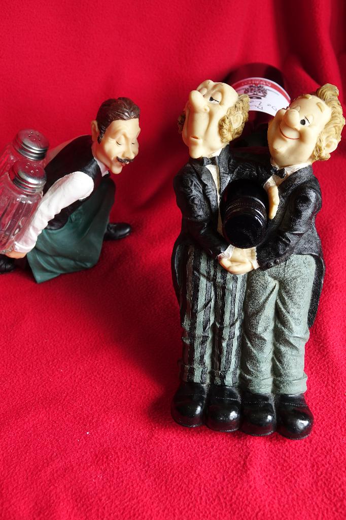 Vintage ludieke James The Butler wijnfleshouder ea, Antiek en Kunst, Ophalen of Verzenden