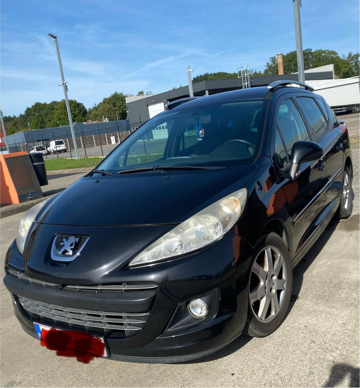 Peugeot 207 SW Break 1.4 Benzine – Euro 5a – Cruise Control, Auto's, Stof, Zwart, Zwart, Bedrijf
