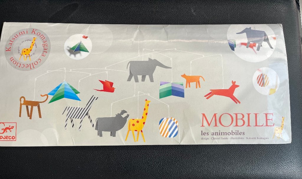 Mobiel „Les Animobiles” van Katsumi Komagata (merk: DJECO), Kinderen en Baby's, Ophalen, Overige merken, Handgemaakt, Nieuw