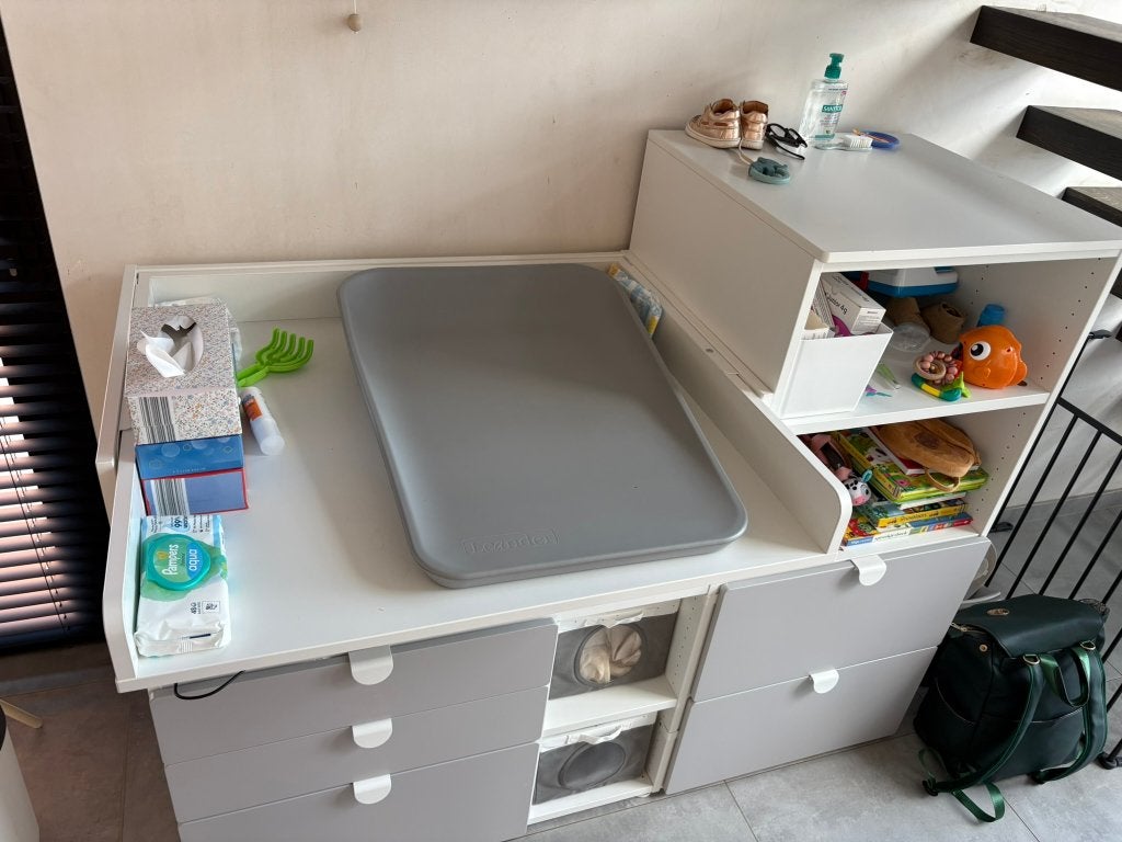 Verzorgingstafel met kast (Smastad/platsa combinatie), Kinderen en Baby's, Ophalen, Gebruikt, Kast, 50 tot 70 cm