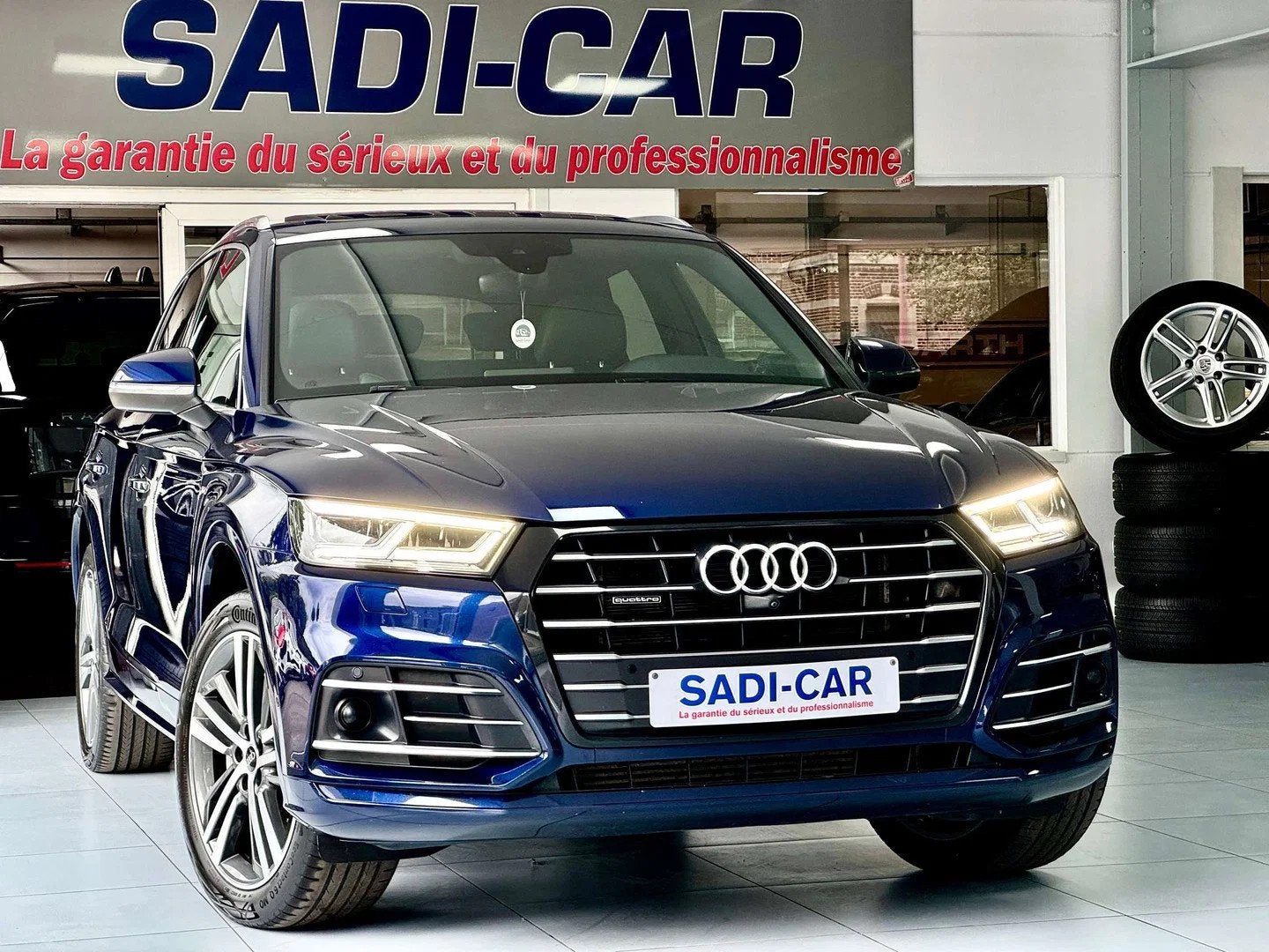 Audi Q5 PHEV 55 TFSie 367cv QUATTRO 2.0 Tfsi S-Tronic S-LINE, Auto's, Automaat, Gebruikt, 4 cilinders, Blauw
