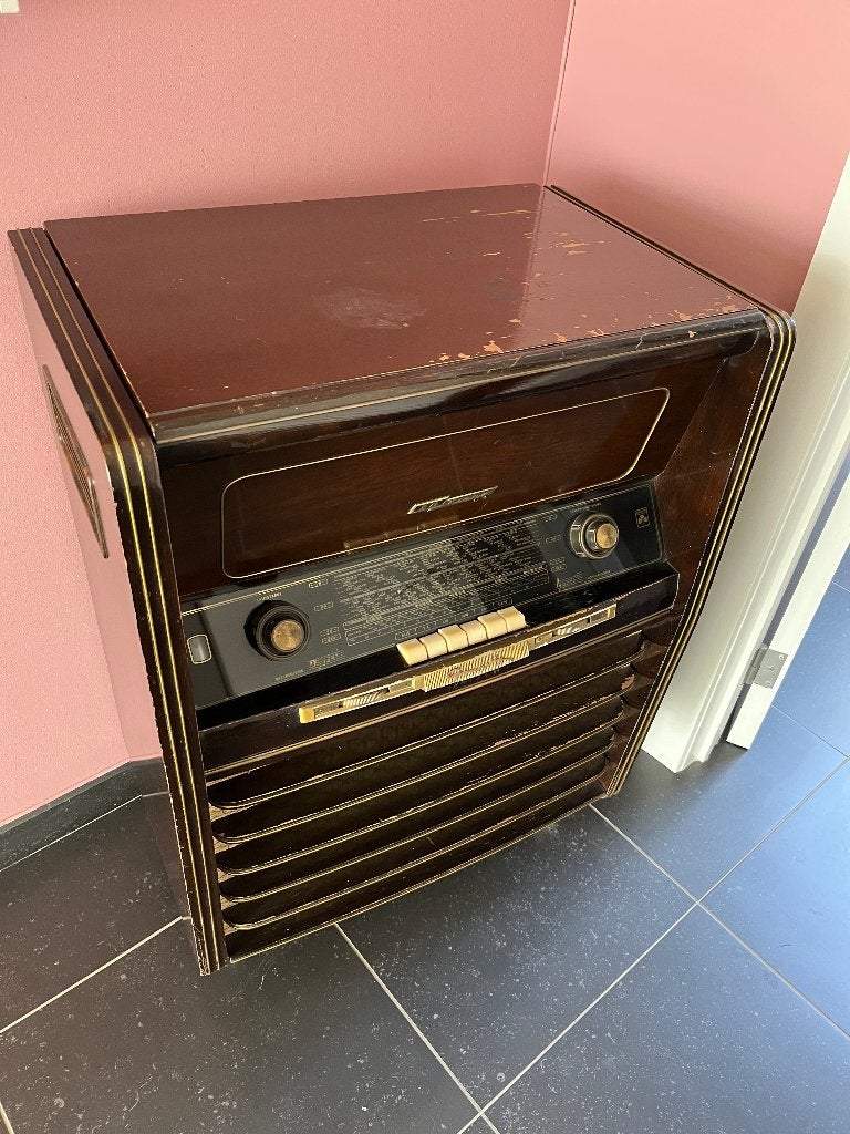 Vintage Grundig Radiomeubel, Enlèvement, Radio