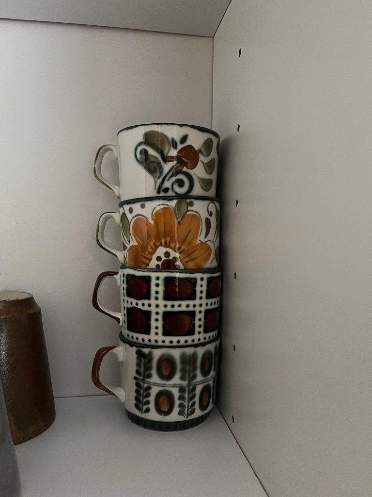 Boch koffietasjes, Gebruikt, Overige merken, Vintage, Ophalen of Verzenden
