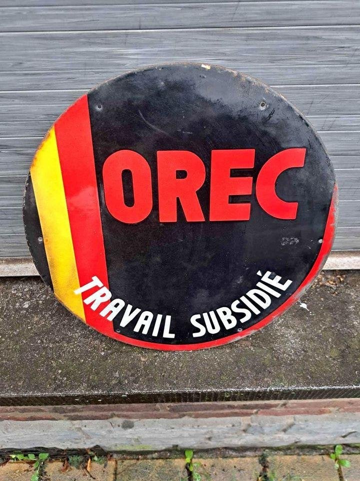 Plaque emaille orec, Enlèvement ou Envoi