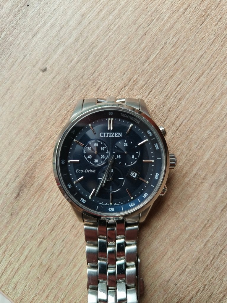Citizen AT2141-52L Eco-Drive, Handtassen en Accessoires, Horloges | Heren, Ophalen, Staal, Staal, Zo goed als nieuw