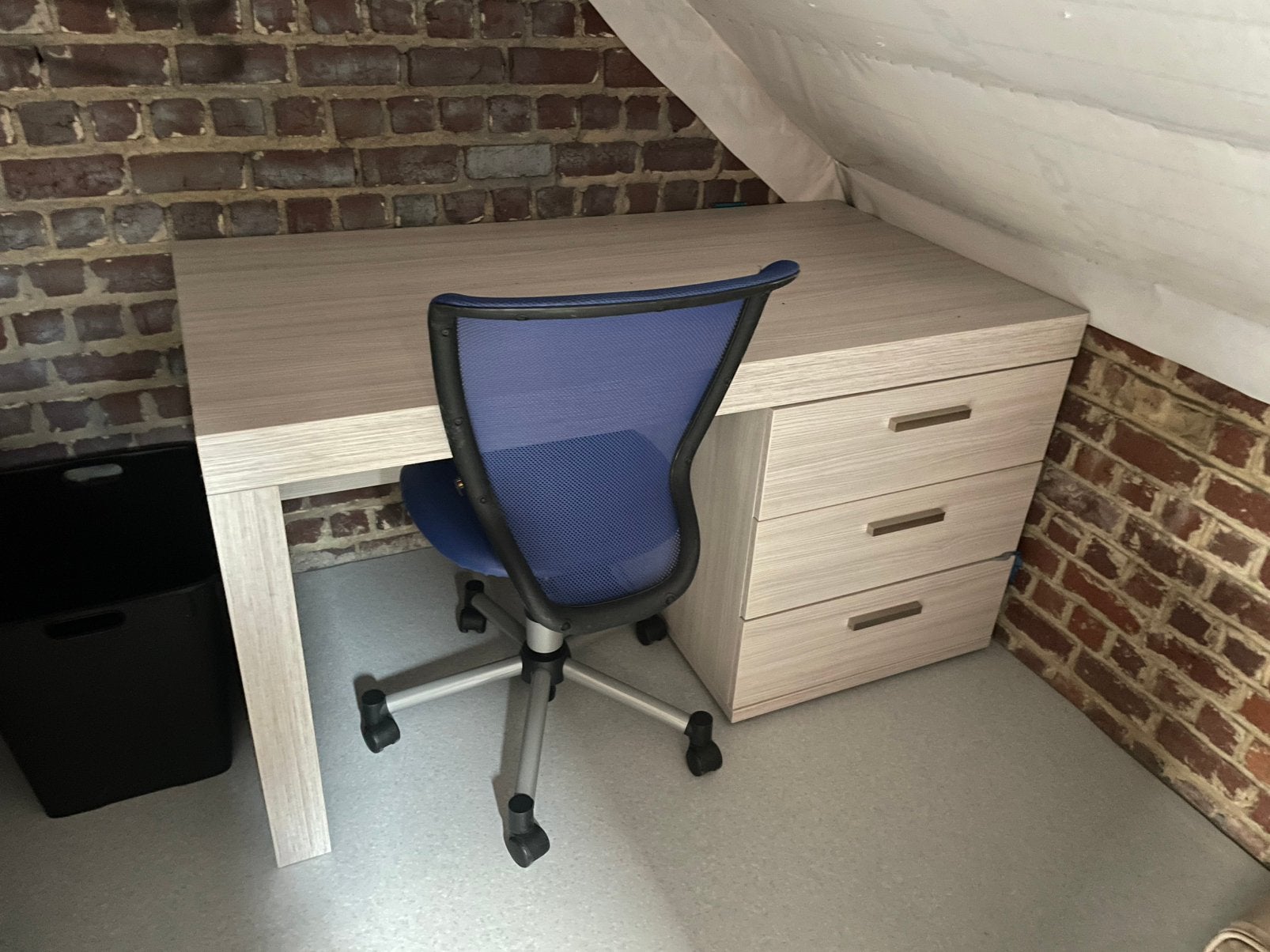 Bureau, Ophalen, Gebruikt, 76 cm, Schoolbureau