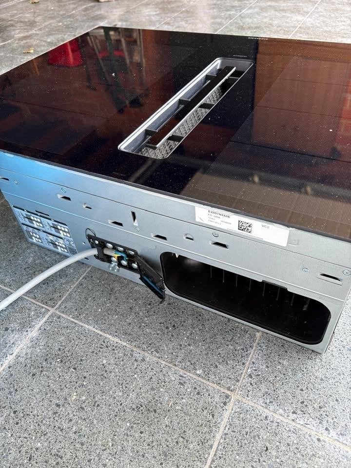 Siemens iQ700 inductie kookplaat inbouw afzuigkap 80cm zwart, Ophalen, Nieuw, 4 kookzones, Inbouw