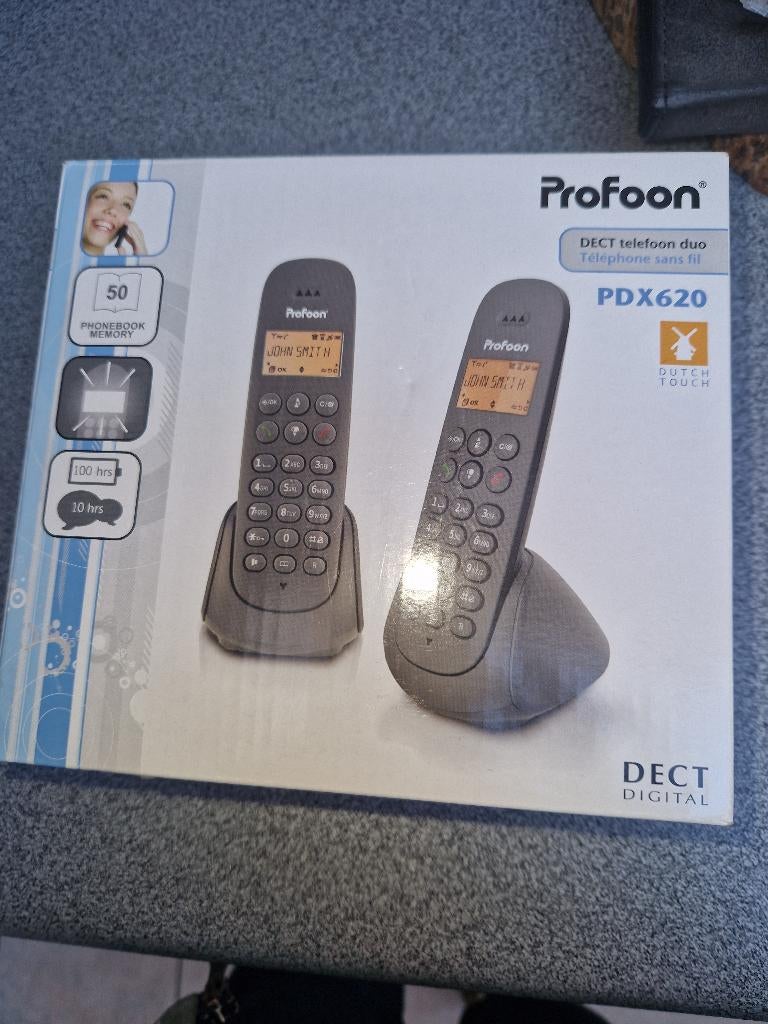 VEND TELEPHONE DUO FIXE PORTABLE., Télécoms, Enlèvement, Comme neuf, 2 combinés