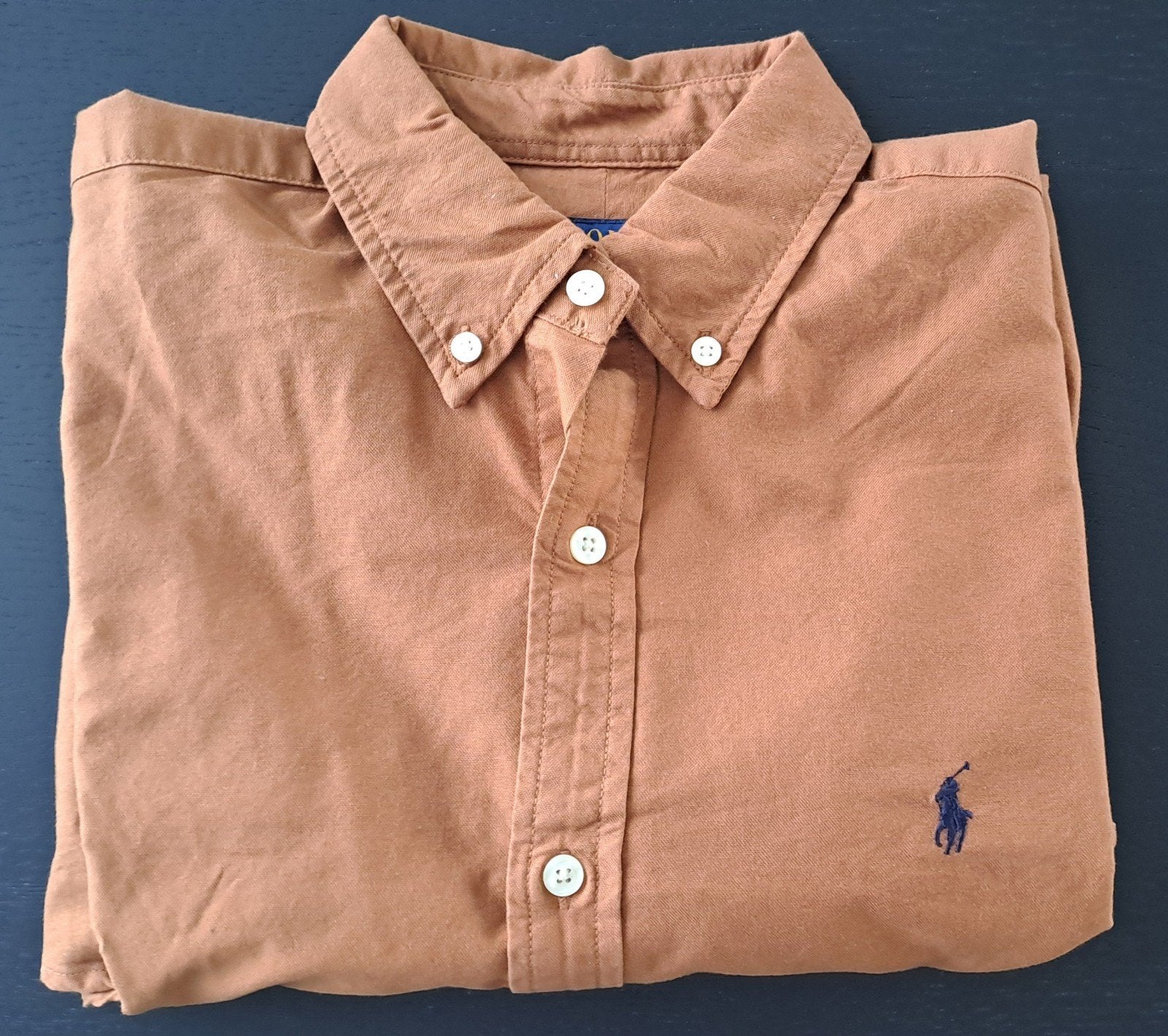 Hemd ralph lauren - maat L - kleur bruin, Kleding | Heren, Overhemden, Ophalen of Verzenden, Bruin