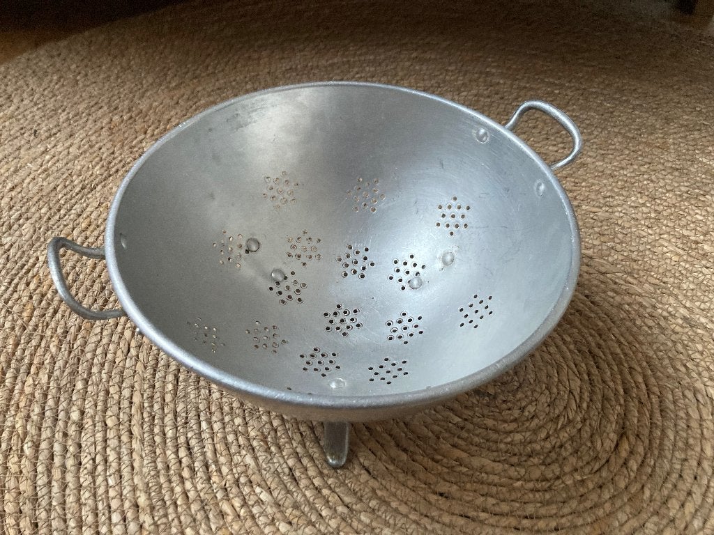 Antiek aluminium vergiet, Antiek en Kunst, Ophalen of Verzenden
