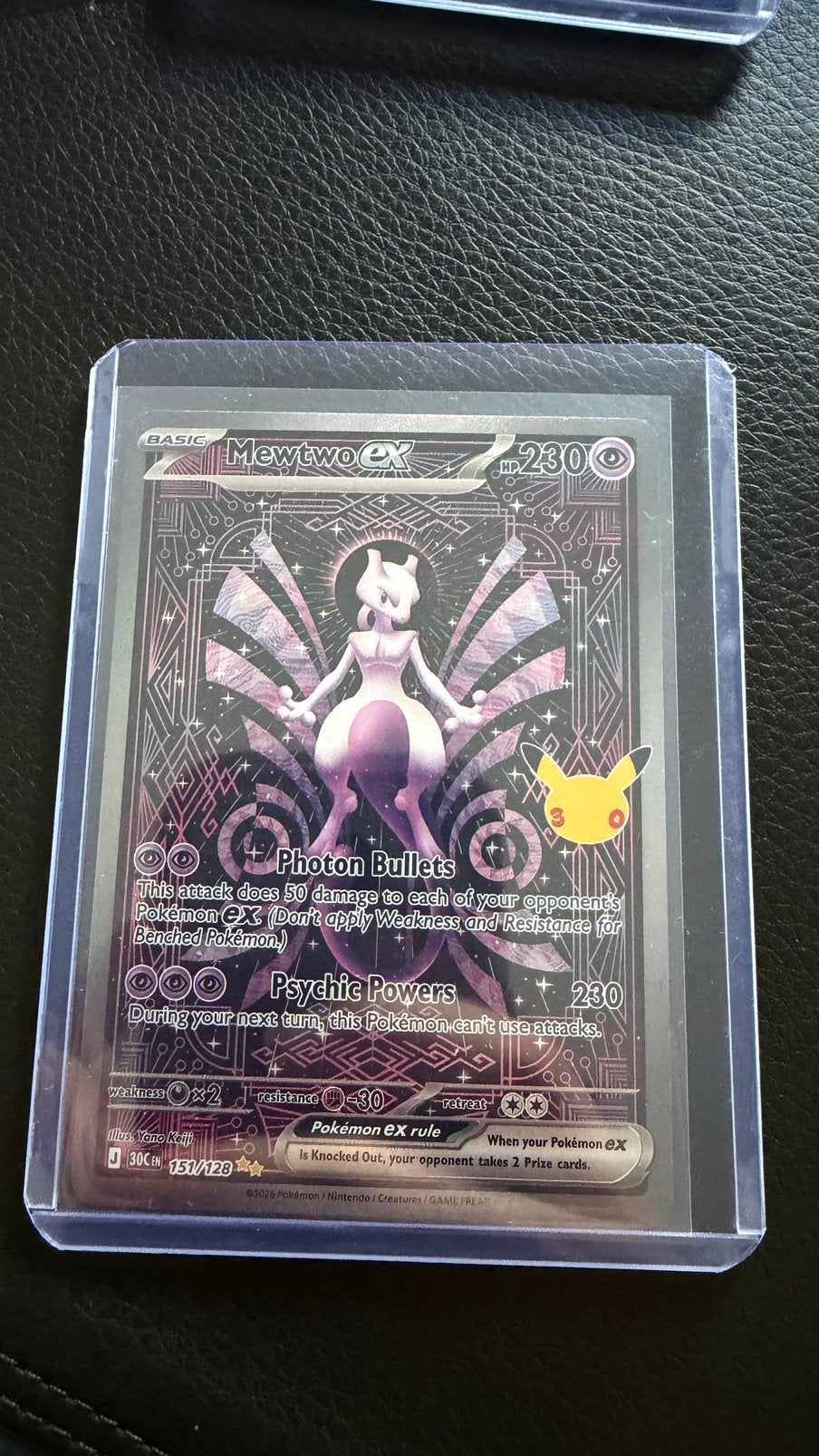 Mewtwo Ex - pokemon 30th Anniversary, Hobby & Loisirs créatifs, Enlèvement ou Envoi, Comme neuf