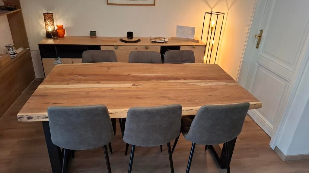 Boomstamtafel 6 personen, Huis en Inrichting, Ophalen