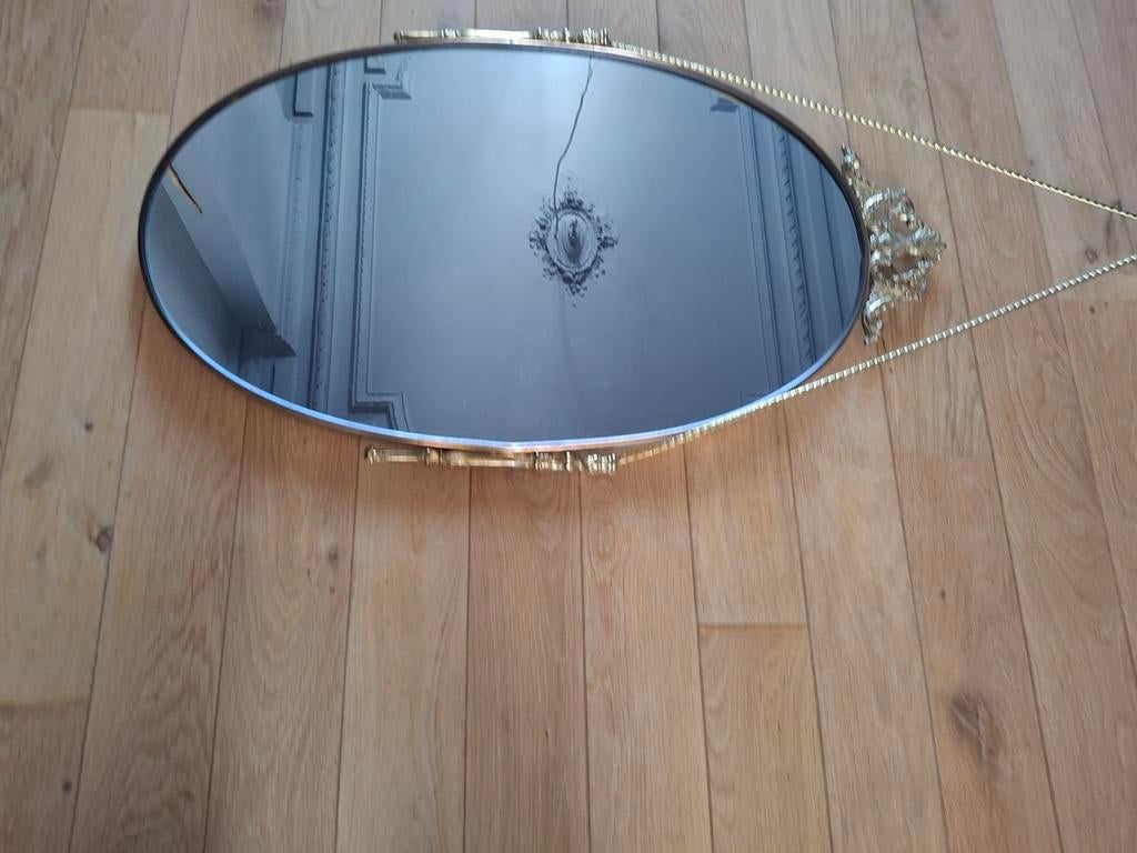 Miroir oval style Napoléon, Antiquités & Art, Enlèvement